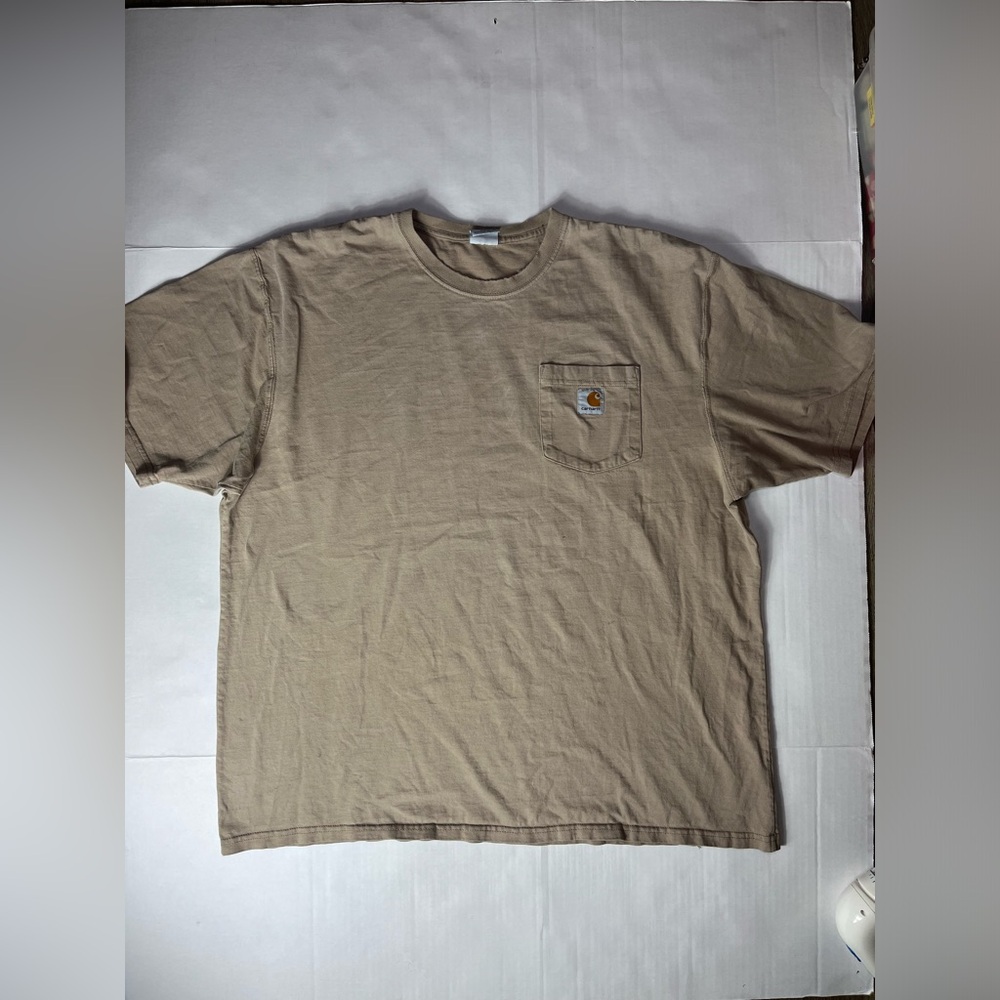 Carhartt Men's Tan Pocket‎ T-Shirt